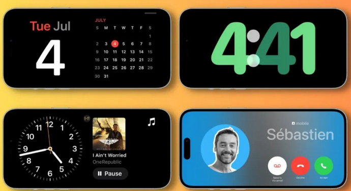 南岔苹果手机维修分享iOS17横屏充电待机显示有什么好处 