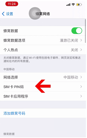 南岔苹果14维修网分享如何给iPhone14的SIM卡设置密码 