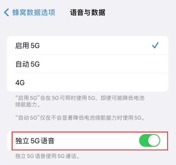 南岔苹果14维修分享iPhone 14 Pro如何开启VoNR 